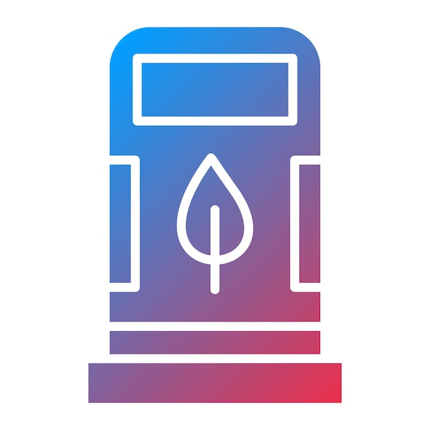 Imagen vectorial del icono del combustible ecológico Se puede utilizar para la energía renovable