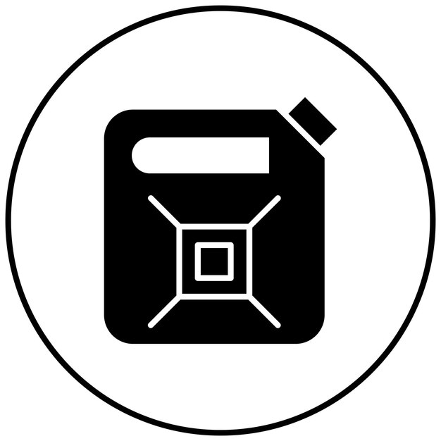 Imagen vectorial del icono de combustible Puede utilizarse para la fábrica