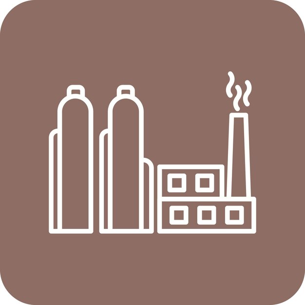 Imagen vectorial del icono de combustibles fósiles Se puede usar para desastres naturales
