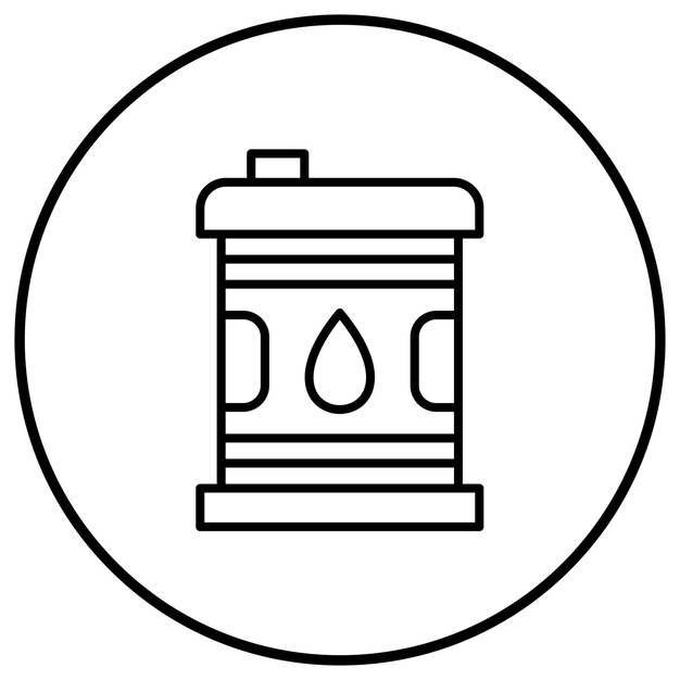 Imagen vectorial del icono de combustibles Puede utilizarse para la energía renovable