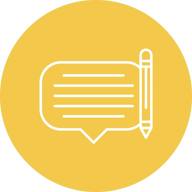 Imagen vectorial del icono del comentario Se puede utilizar para la retroalimentación del cliente