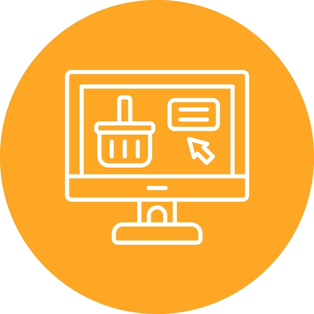 Imagen vectorial de icono de comercio electrónico Se puede utilizar para Smart City