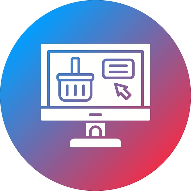 Imagen vectorial de icono de comercio electrónico Se puede utilizar para Smart City