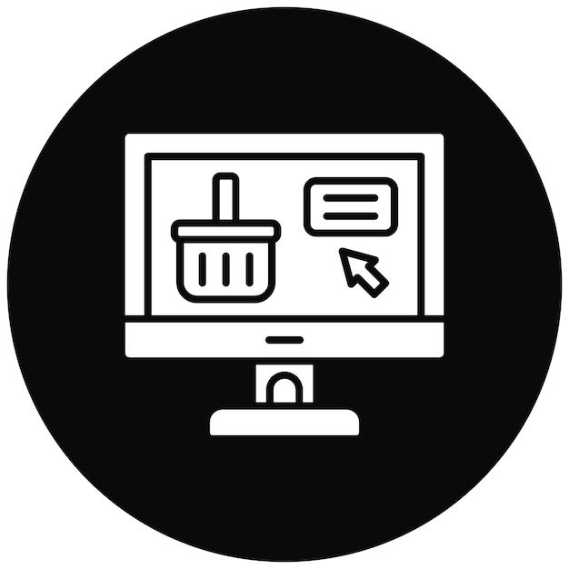 Imagen vectorial de icono de comercio electrónico Se puede utilizar para Smart City