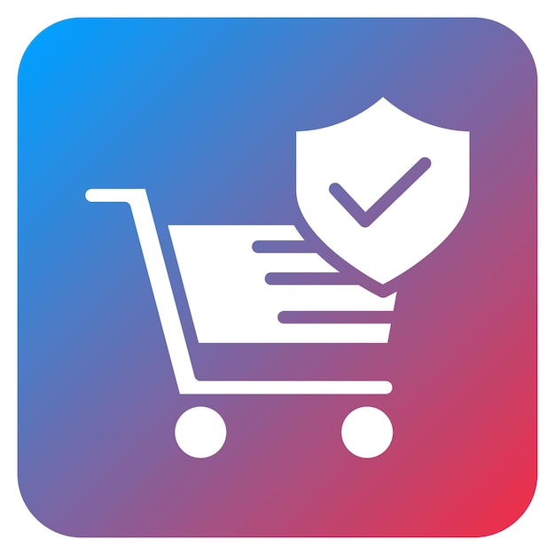 Imagen vectorial de icono de comercio electrónico seguro Se puede utilizar para el pago seguro