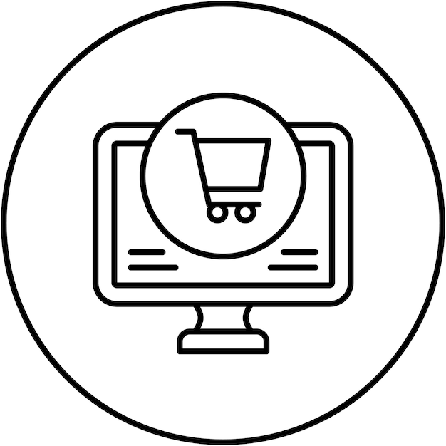 Imagen vectorial de icono de comercio Se puede utilizar para el marketing digital