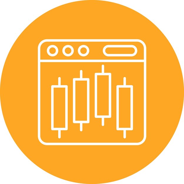 Imagen vectorial de icono de comercio en la web Se puede utilizar para invertir