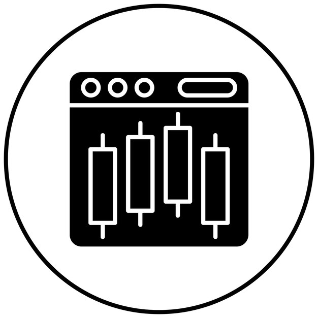 Imagen vectorial de icono de comercio en la web Se puede utilizar para invertir