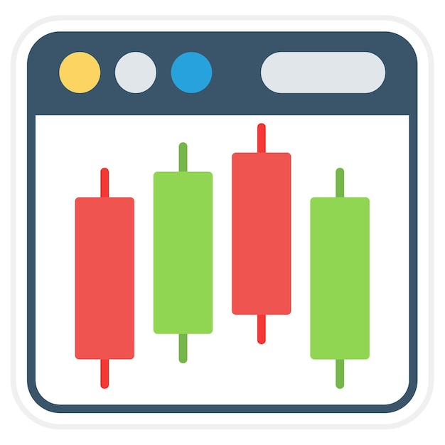 Imagen vectorial de icono de comercio en la web Se puede utilizar para invertir