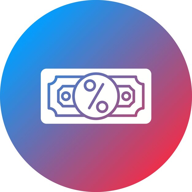 Imagen vectorial del icono de la comisión Se puede utilizar para la gestión empresarial
