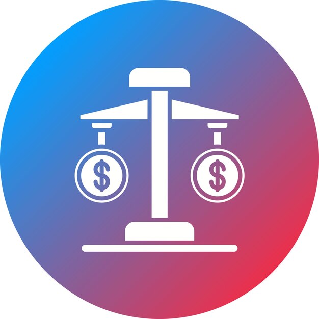 Imagen vectorial del icono de Comparación de Precios Se puede utilizar para el comercio electrónico médico
