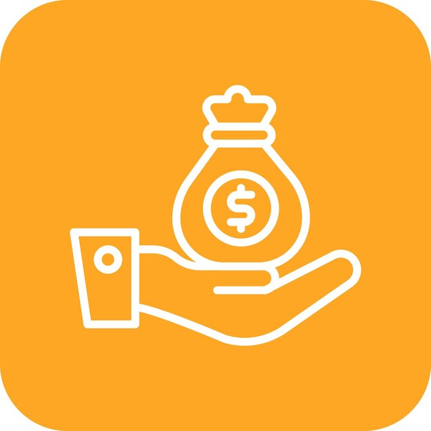 Imagen vectorial del icono de compensación Se puede utilizar para la economía Gig