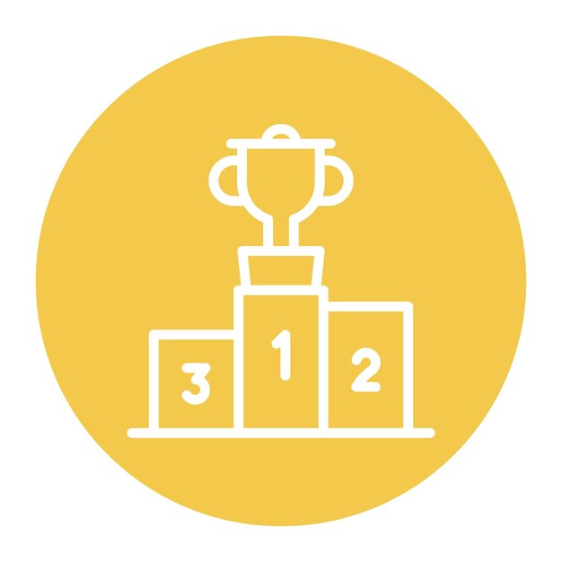 Imagen vectorial del icono de la competencia Se puede utilizar para los logros