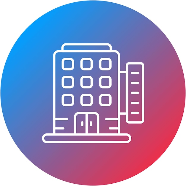La imagen vectorial del icono del complejo se puede utilizar para Coastline