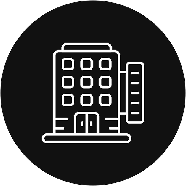 La imagen vectorial del icono del complejo se puede utilizar para Coastline