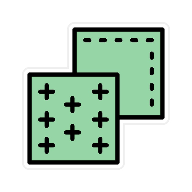 Imagen vectorial del icono de los componentes Se puede utilizar para las características de la tela