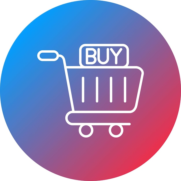 Imagen vectorial de icono de compra Se puede usar para criptomonedas