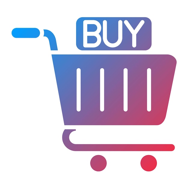 Imagen vectorial de icono de compra Se puede usar para criptomonedas