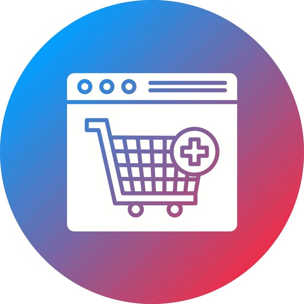 Imagen vectorial de icono de compra Puede utilizarse para el emprendimiento