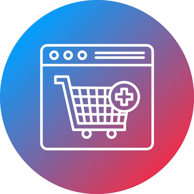 Imagen vectorial de icono de compra Puede utilizarse para el emprendimiento