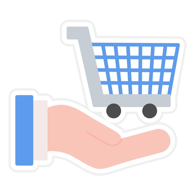 Imagen vectorial de icono de compra Puede utilizarse para el emprendimiento