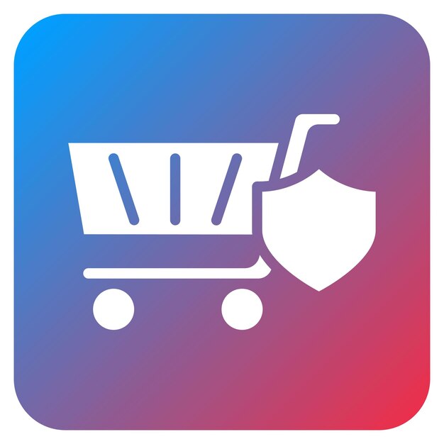 Imagen vectorial de icono de compra segura Se puede utilizar para el pago seguro
