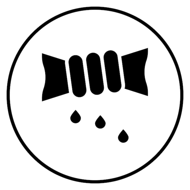 Imagen vectorial del icono de compresión Se puede utilizar para la lavandería