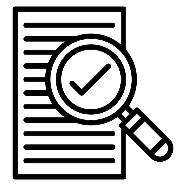 Imagen vectorial de icono de comprobación de hechos Se puede usar para el Día de la Libertad de Prensa