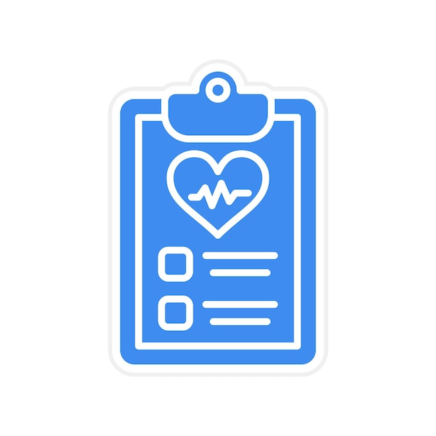 Imagen vectorial del icono de comprobación de salud Se puede utilizar para el control de salud