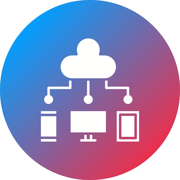 Vector imagen vectorial de icono de computación en la nube se puede usar para codificación y desarrollo