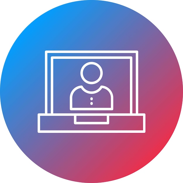 Imagen vectorial del icono de la computadora portátil de la escuela Se puede usar para Back to School