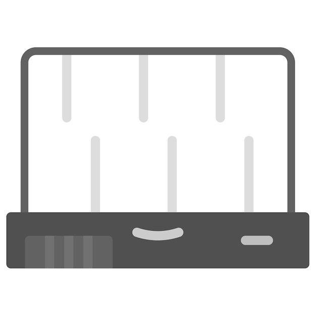 Imagen vectorial del icono de la computadora portátil de juegos Se puede usar para el comercio electrónico de juegos