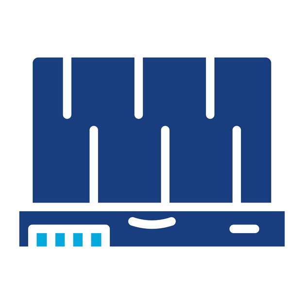 Imagen vectorial del icono de la computadora portátil de juegos Se puede usar para el comercio electrónico de juegos