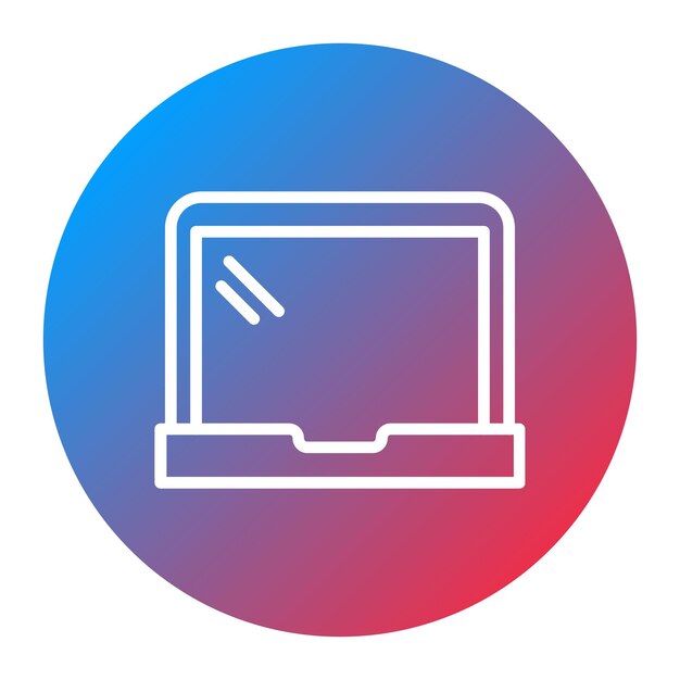 Imagen vectorial del icono de la computadora portátil Se puede utilizar para reuniones de negocios