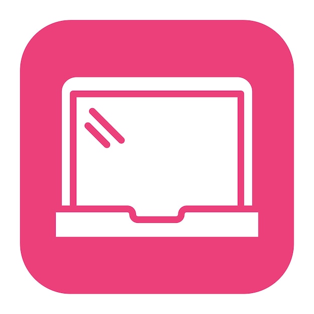 Imagen vectorial del icono de la computadora portátil Se puede utilizar para reuniones de negocios