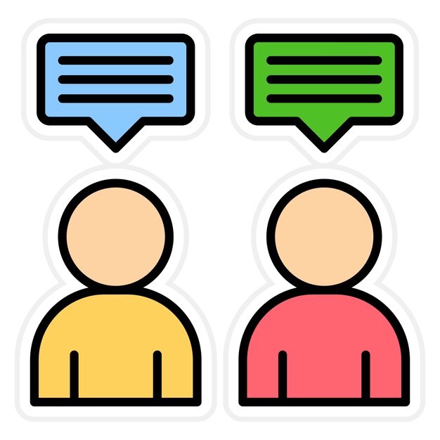 Imagen vectorial de icono de comunicación Puede utilizarse para la gestión de proyectos