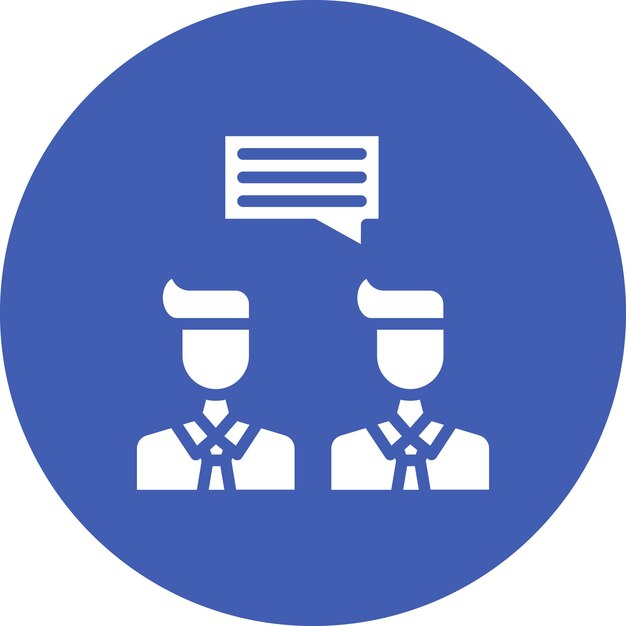 Imagen vectorial de icono de comunicación Puede utilizarse para la incorporación empresarial