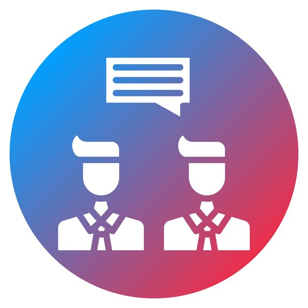 Imagen vectorial de icono de comunicación Puede utilizarse para la incorporación empresarial