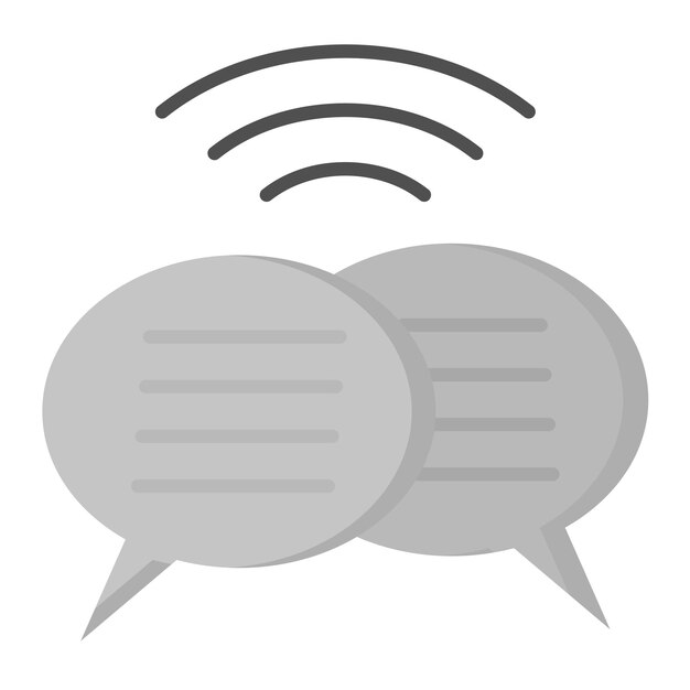 Imagen vectorial de icono de comunicación Puede utilizarse para Internet de las Cosas
