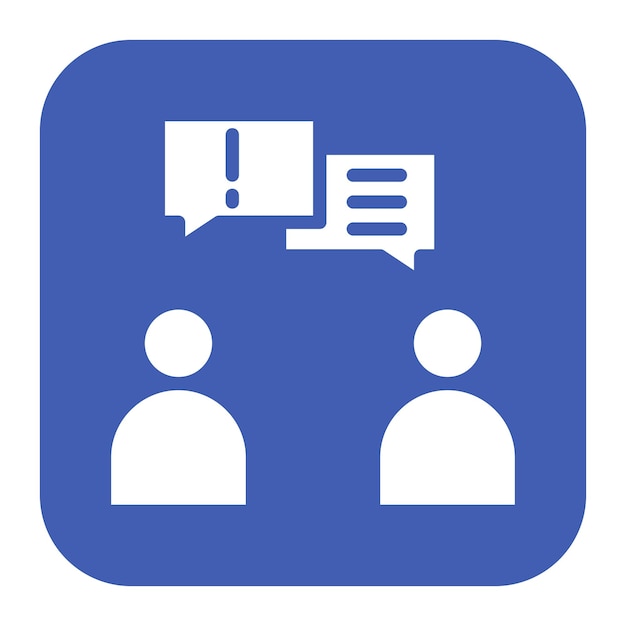Imagen vectorial del icono de comunicación de riesgos Puede utilizarse para la gestión de riesgos