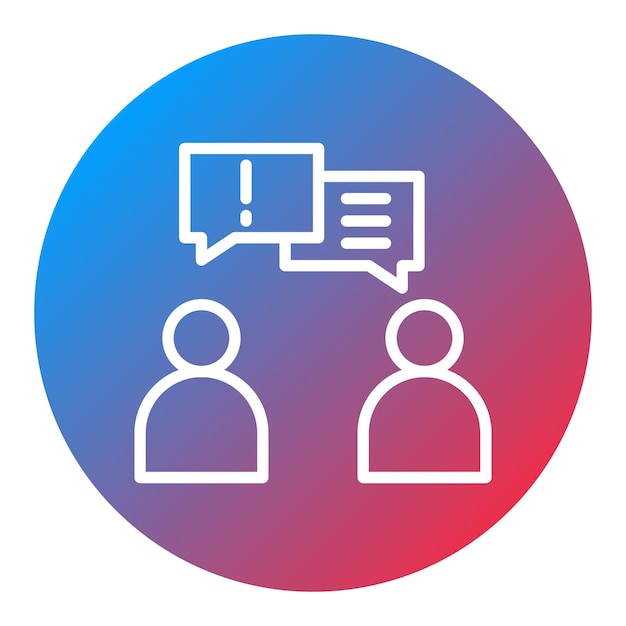 Imagen vectorial del icono de comunicación de riesgos Puede utilizarse para la gestión de riesgos