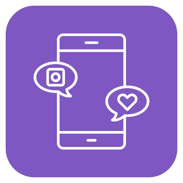 Imagen vectorial de icono de comunicación social Se puede utilizar para el servicio de marketing en Internet