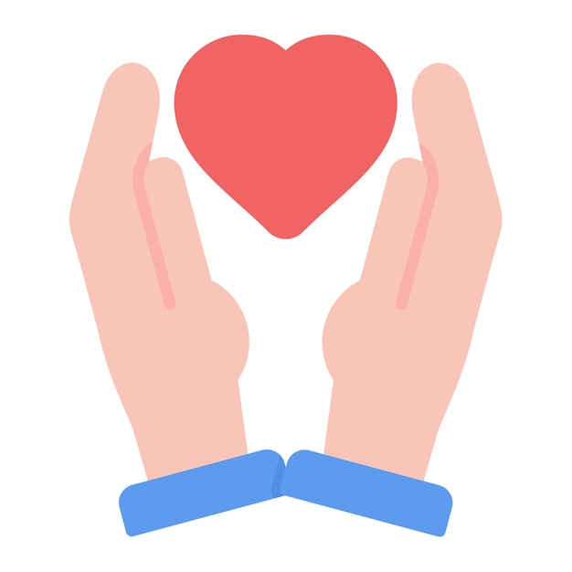 Imagen vectorial del icono de la comunidad de cuidado Se puede utilizar para la quimioterapia