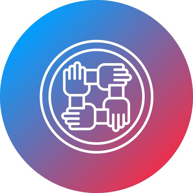 Imagen vectorial del icono de la comunidad Se puede utilizar para el marketing de influencers