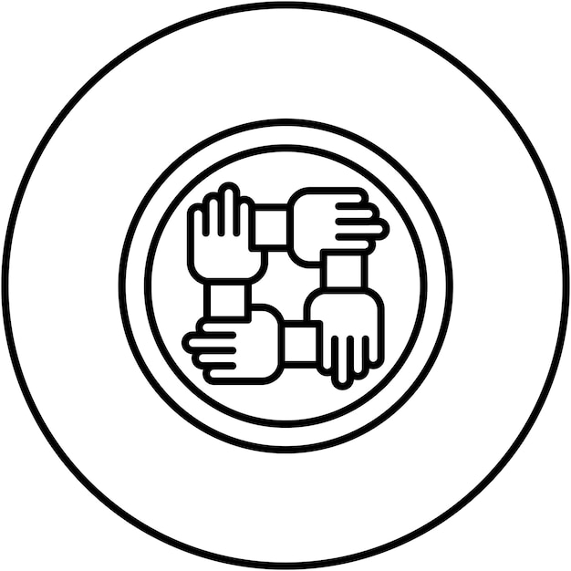Imagen vectorial del icono de la comunidad Se puede utilizar para el marketing de influencers