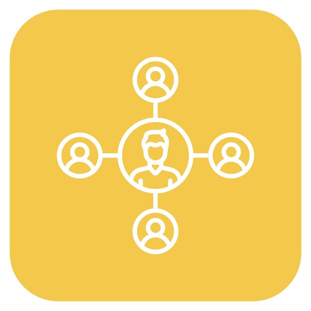 Imagen vectorial de icono de la comunidad Se puede utilizar para la tecnología de marketing