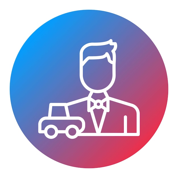 Imagen vectorial del icono del concesionario Se puede utilizar para concesionarios de automóviles