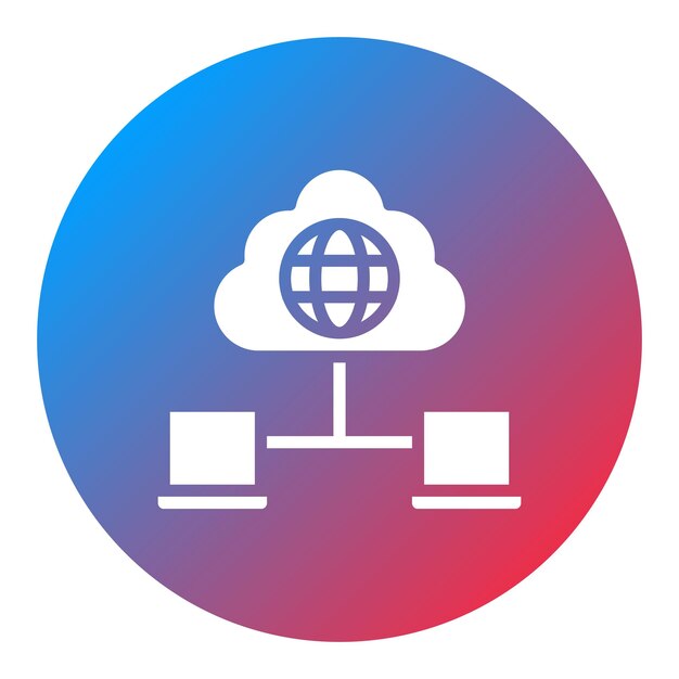 Imagen vectorial del icono de conectividad de red Se puede utilizar para la creación de redes