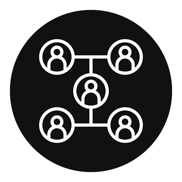 Imagen vectorial del icono de conexión Se puede utilizar para la adopción de niños