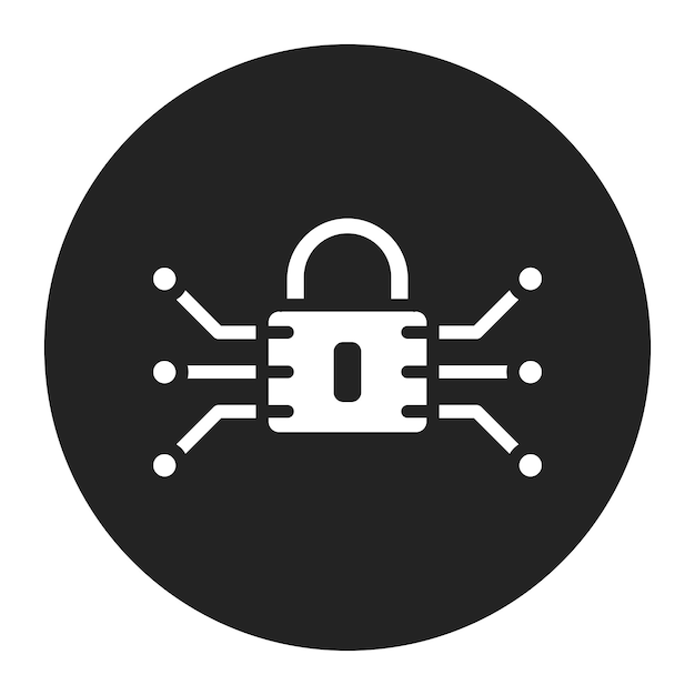 Imagen vectorial de icono de conexión segura Puede utilizarse para la seguridad de la información